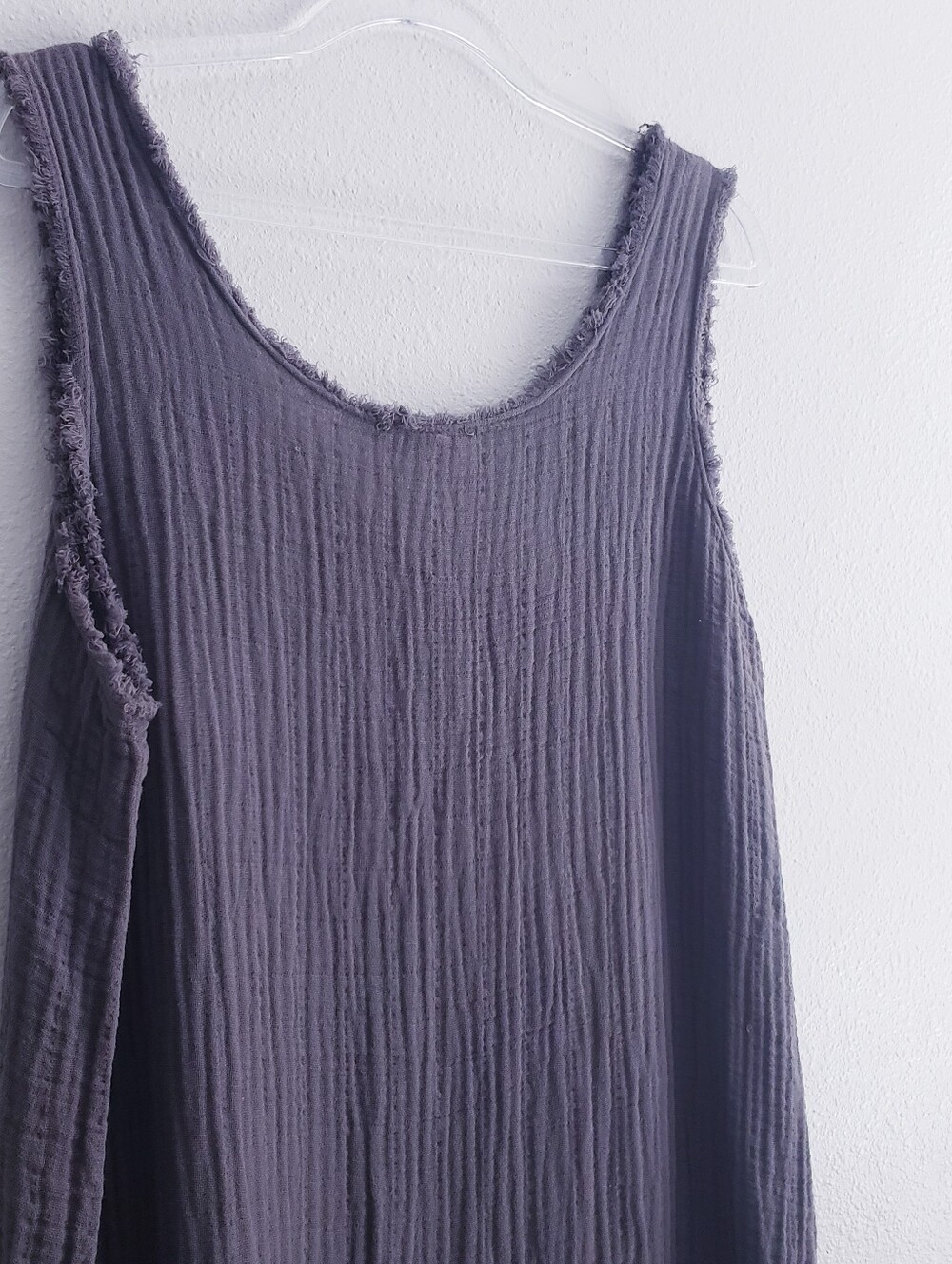 It Is Well Waffle Knit Sleeveless V-Neckline Mini Bohemian Dress - Picture 7 of 9